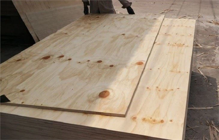 CDX Pine Plywood, rakenne Mäntyvaneri, Säteilevä mäntyvaneri, rakennuslaatu Mäntyvaneri