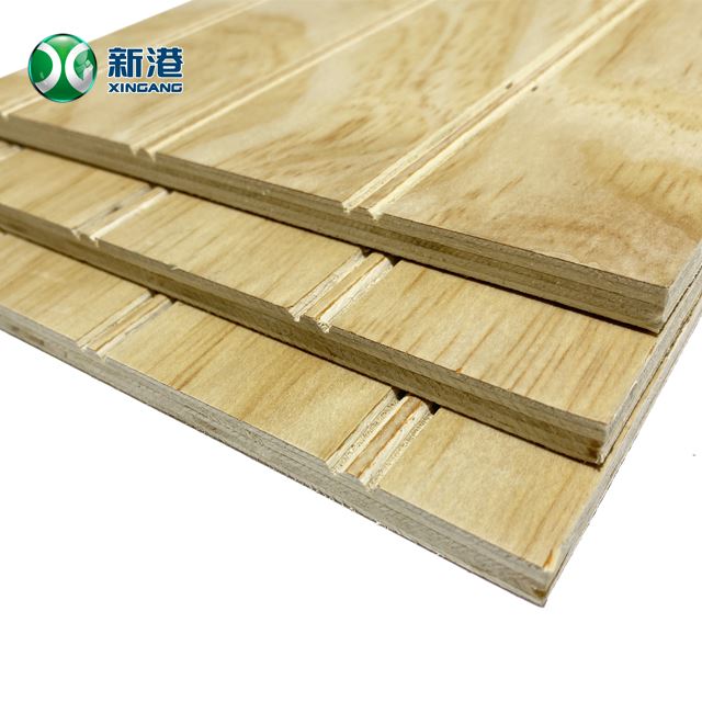 XinGang 1220*2440*9mm/18mm Slotted Pine Plywood For Decoration