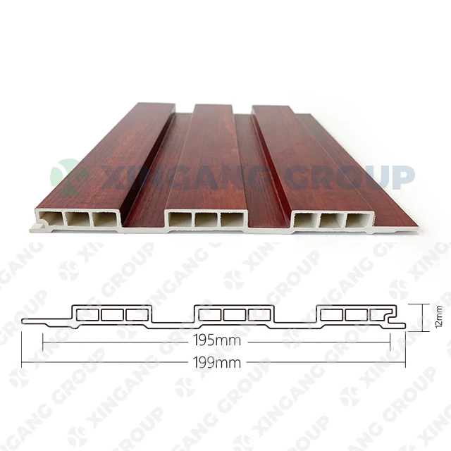 2025 WPC Interior Wall Cladding WPC Great Wall Panels Decorative Wood Plastic Composite Wall Board Deco Materials Wood 3D Grills